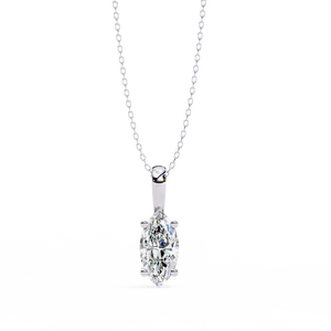 Pendentif en or 18 carats avec diamant et pierre précieuse de laboratoire - Product Image 5