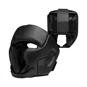 Protège-tête de boxe professionnel avec fonctionnalités personnalisées Casque de protection noir de haute qualité Boxe MMA Kickboxing Sparring - Product Image 1