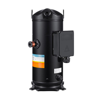 Compresseur Scroll Commercial INVOTECH YM34E7G-100 R404A 2HP 220V/2PH/60HZ en Acier Inoxydable Noir pour Refroidissement d'Air