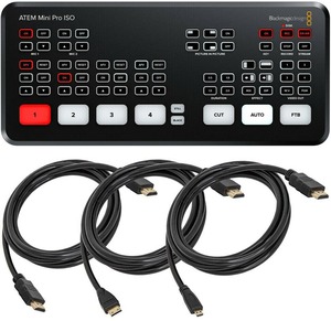 ALTA CALIDAD ATEM Mini Pro ISO Live Stream Switcher Grabación multivista - Product Image 3