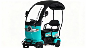 Scooter électrique de loisir à quatre roues, avec fonction d'arrêt d'urgence, pour transporter des enfants, double scooter, chariot, 500-800W, autonomie de 110 miles - Product Image 5