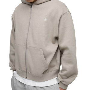 Sweat à capuche unisexe lourd en molleton de coton, coupe décontractée, haut streetwear vierge pour la vente en gros et l'étiquetage privé OEM - Product Image 2