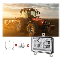 40W Rectangulaire 4x6 Inch LED Phare 6500K Température de Couleur Aluminium Deux Supports pour Tracteur Massey Ferguson Nouveau