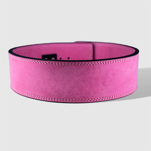 เข็มขัดยกน้ำหนักยกน้ำหนักปรับได้สำหรับออกกำลังกายเข็มขัดหนังวัวปรับระดับได้สำหรับทุกเพศ - Product Image 1