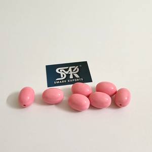 Cuentas de resina ovaladas rosas ecológicas duraderas para la elaboración de joyas, pulseras ligeras DIY, collares, pendientes, Ángel hecho a mano - Product Image 6