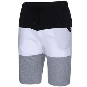 Ensemble t-shirt et Short pour hommes, couleur personnalisée, Slim, Fitness, décontracté, blanc, prix de gros, bon marché, vêtements d'été, col rond, ensemble double en coton - Product Image 5