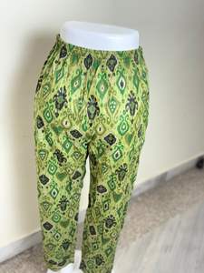 <b>Green</b> Ethnic Print Lounge Pants Lightweight Boho Comfort Pants Elastic Waist Tribal Print Trousers - Product Image 4