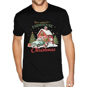 Camiseta navideña personalizada para hombre, camiseta estampada, camiseta negra de manga corta, divertida camiseta navideña para hombre - Product Image 5