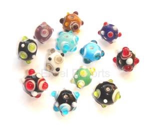 Cuentas de cristal natural hechas a mano al por mayor 18mm 20mm multicolor turquesa para la fabricación y decoración de joyas - Product Image 6