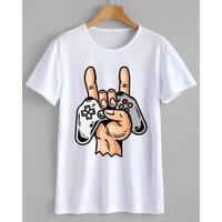 T-shirts en polyester tricoté, coupe classique, élégants et formels, écologiques et durables, avec design personnalisé et couleurs numériques sur mesure