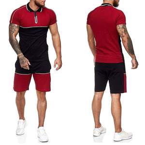 Short Sleeve t Shirt and Shorts <b>Men</b> Clothes Breathable <b>Mens</b> 2 Piece Short Set Customize Logo Short <b>Men</b> Set 100% Cotton - Product Image 1
