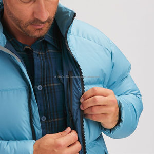 Chaqueta de Invierno 2026 Personalizada de Fábrica para Hombre, con Cuello Alto, Logotipo Frontal, Acolchada, Transpirable, Impermeable, Rellena de Poliéster - Product Image 3