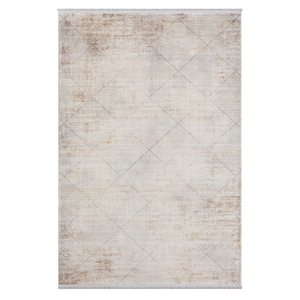 Alfombras Depot Modern Mazzini 1490 Beige Area Rug 60% Viscosa 40% Acrílico Non-Shed Easy-Clean Durable para dormitorio Estudio - Product Image 1