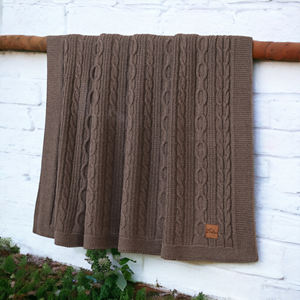 Manta CUO acrílica 100% 150*200 Cm, manta para el hogar de alta calidad, manta de punto de Cable de ganchillo, el mejor precio, punto de Cable de ganchillo para el hogar - Product Image 2