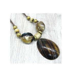 Collar de cuerno de buey de búfalo Natural respetuoso con el medio ambiente, collares de cuerno de búfalo Real para niñas y mujeres, joyería, collar de cuerno - Product Image 2