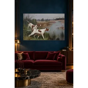Impression sur toile « Fida Two Pointers Tracking Along the Riverbank » - Product Image 4