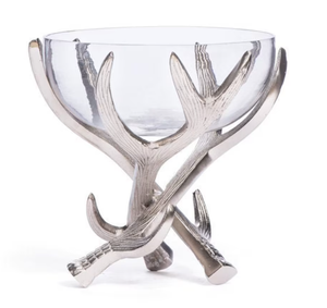 Bol nickelé de concepteur en métal de haute qualité bol artisanal de haute qualité support en bois de cerf en métal décor de cuisine de bureau à domicile - Product Image 3