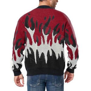 Suéter de punto para hombre, suéter de punto transpirable de algodón con cuello redondo de otoño, ropa de hombre, suéter de moda de invierno - Product Image 5