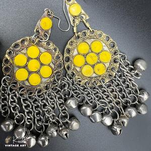 Collier pour femme en alliage de cuivre plaqué argent antique de style bohème fait à la main, perles de verre écologiques, mode vintage - Product Image 4