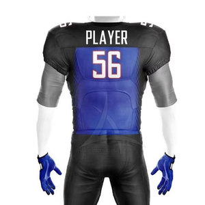 Uniforme de football américain de qualité supérieure, manches courtes, respirant, taille plus, personnalisable, 100% polyester - Product Image 5
