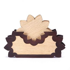 Posavasos de madera de estilo clásico de bajo costo a la moda para granja y decoración moderna para mesas de Centro y comedores - Product Image 5