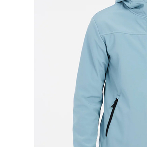 แจ็กเก็ตซอฟต์เชลล์ผ้าโพลีเอสเตอร์100% โลโก้ตามสั่งสำหรับผู้ชายชุดใส่กลางแจ้งฤดูหนาวมีซิปและแขนยาว - Product Image 5