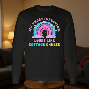 T-shirt à manches longues pour adultes Ugly Monkey Yeast Infection, humoristique et dérision, catégorie de produits promotionnels - Product Image 3