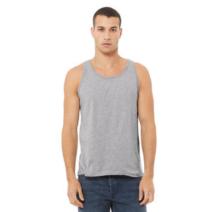 Bella + toile femmes doux Tri-Blend Spandex athlétique débardeur chiné gris Racerback Jersey imprimé respirant tricoté - Product Image 2