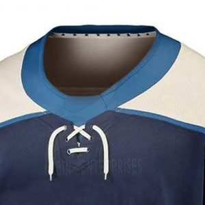 Jersey de Hockey sobre Hielo Personalizado al por Mayor, OEM, de Alta Calidad para Adultos, con Nombre de Equipo Impreso, Cómodo, Duradero, Liso - Product Image 4