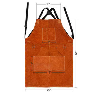 Durable Material Best Selling Comfortable Safety <b>Aprons</b> <b>For</b> <b>Men</b> Customized Design Leather Made Safety <b>Aprons</b> - Product Image 4