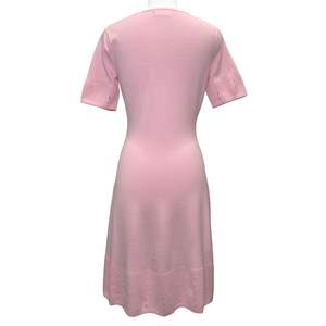 Pull fin de printemps pour femme SS23, vintage, anti-rides, élégant, personnalisé, en viscose et polyester, tricot pointelle, col rond, manches évasées - Product Image 2