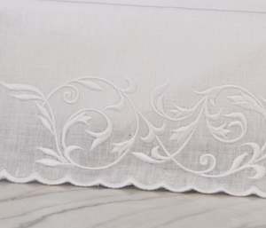 Housse de boîte à mouchoirs en tissu blanc brodée sur mesure, boîte à mouchoirs rectangulaire, bord festonné, coton blanc, décoration pour la maison et l'hôtel - Product Image 2