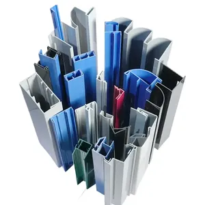 หน้าต่างพีวีซีแบบเลื่อนโปรไฟล์ประตูบานเลื่อนโปรไฟล์ upvc - Product Image 3