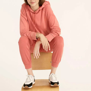 Conjunto Deportivo de Dos Piezas para Mujer, de Alta Calidad, 100% Algodón, Felpa Técnica, Grueso para Invierno, Estilo Urbano, Corte Regular, Empaque Personalizado - Product Image 2