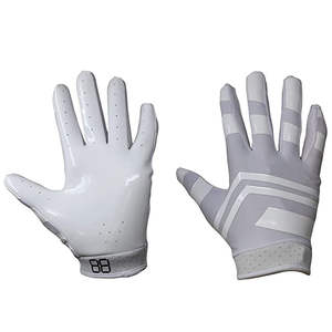 Gants de sport tendance personnalisés à doigts complets pour le football américain, respirants, en cuir latex imperméable, tactiles, vente en gros - Product Image 4