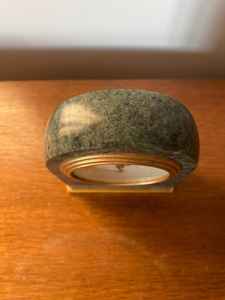 The CRAFT EXIM Luxury Natural Marble Quartz <b>Art</b> <b>Deco</b> Desk <b>Clock</b> Premium Handcrafted Decor for Home Office - Product Image 3