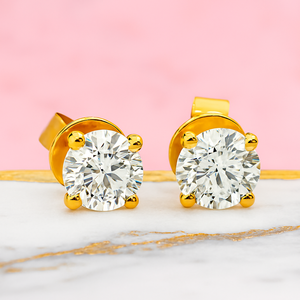 24K Rose Gold Women's 2ct Lab Grown Diamond <b>Stud</b> Earrings D VS1 IGI Certified 4-Prong Setting Wedding Anniversary Party Everyday - Product Image 6