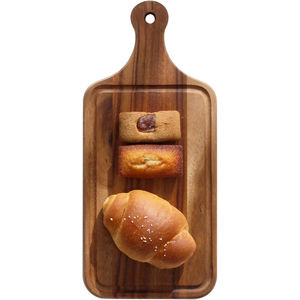Dernier bloc à découper en bois classique de designer avec poignée de forme rectangulaire pour la cuisine à domicile - Product Image 5