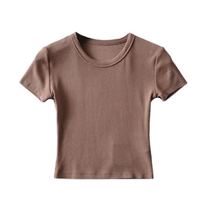 Chemises en coton à logo personnalisé pour femmes, t-shirts à manches courtes, t-shirts décontractés pour femmes, imprimé pour l'été, t-shirts courts - Product Image 5