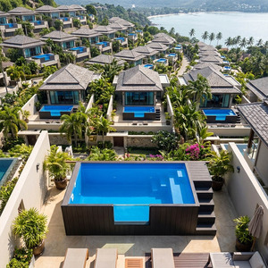 สระว่ายน้ำแบบตั้งพื้นกันน้ำรั่ว พร้อมใช้งาน ไม่ต้องติดตั้ง เหมาะสำหรับครอบครัว รีสอร์ทกลางแจ้ง สระว่ายน้ำสำเร็จรูป - Product Image 2