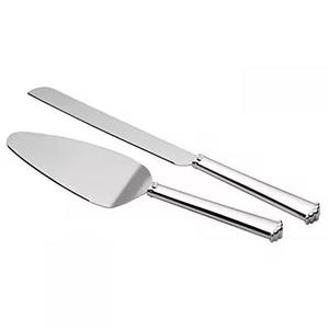 Juego de Cuchillo y Servidor para Pastel de Diseño, Acero Inoxidable, Dorado Mate Pulido - Product Image 6