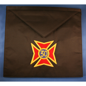 Delantal de 30 grados del rito escocés bordado a mano delantales de diseño masónico personalizados de alta calidad con servicio OEM - Product Image 2