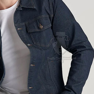 แจ็คเก็ตยีนส์ผู้ชายทรงสลิม ผ้าแคนวาส 100% ระบายอากาศได้ดี สไตล์ไฮสตรีท คุณภาพสูง สำหรับฤดูหนาว - Product Image 4