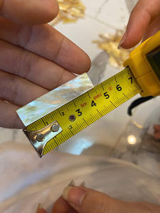 Caja de incrustaciones de concha de nácar pulida decorativa, Concha Natural brillante, calidad de exportación hecha a mano - Product Image 5