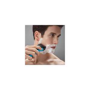 Tête de rechange pour rasoir électrique homme, noire, double lame, étanche IPX7, interface en allemand, fabriqué en Allemagne - Product Image 1