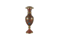 Vases à fleurs en laiton de haute qualité, robustes, gravés et embossés, taille et couleur personnalisables, écologiques et légers