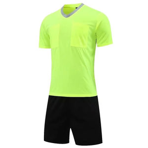 Ensemble de maillots de football pour arbitre masculin 2025, professionnel, col en V, manches courtes, rayé, imperméable, respirant, léger, uniforme de football - Product Image 4