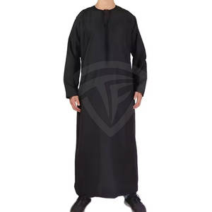 Thobe arabe pour hommes robe islamique Thobe tissu en coton premium coupe personnalisée vêtements pour l'Aïd vente en gros OEM - Product Image 1