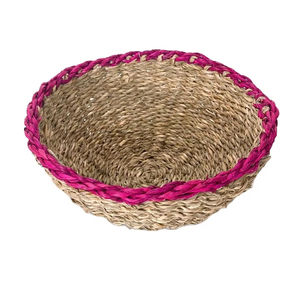 2025 Eco-Friendly Hyacinth Water Hyacinth Top Selling <b>Lunch</b> Bags with Zipper Closure Small Handle Serving Trays - Product Image 2