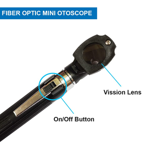 Otoscopio Portátil Mini Digital de Acero Inoxidable con Fibra Óptica, Tamaño de Bolsillo, Instrumentos Quirúrgicos Hospitalarios con Certificación CE - Product Image 4